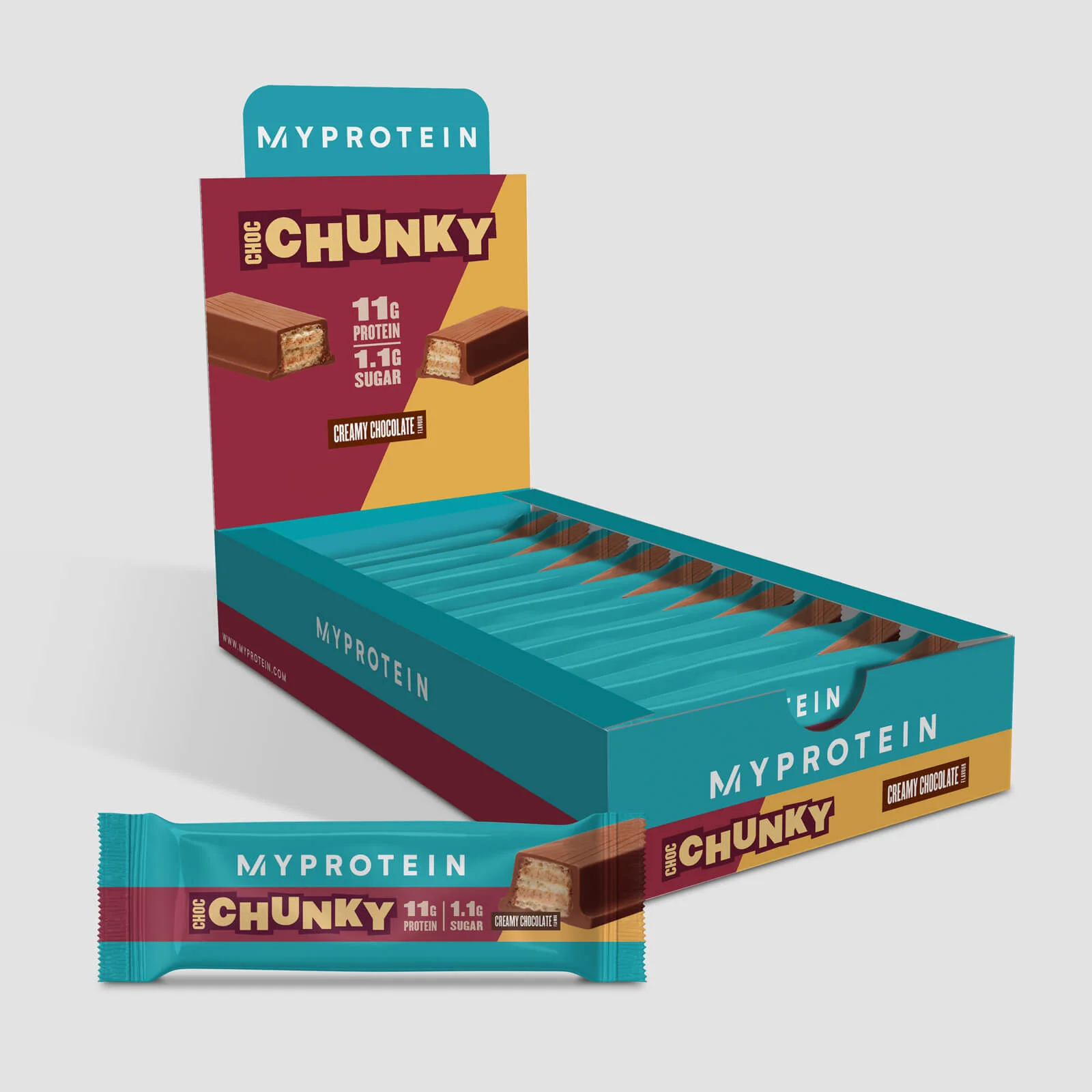 Батончик Protein Choc Chunky - 10 x 48.7g - Шоколад Image 1