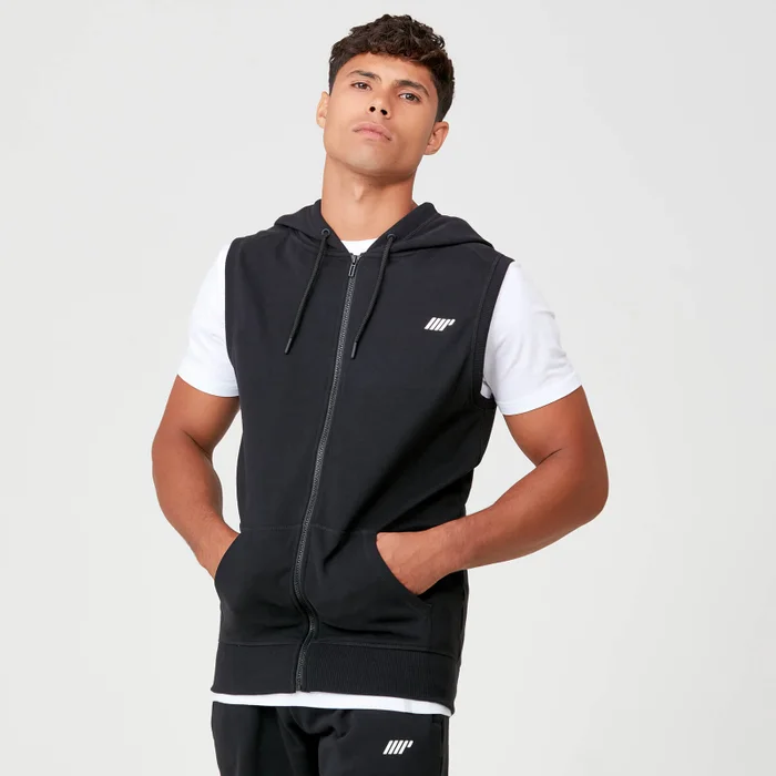 Myprotein Tru-Fit Sleeveless Hoodie - Charcoal Marl