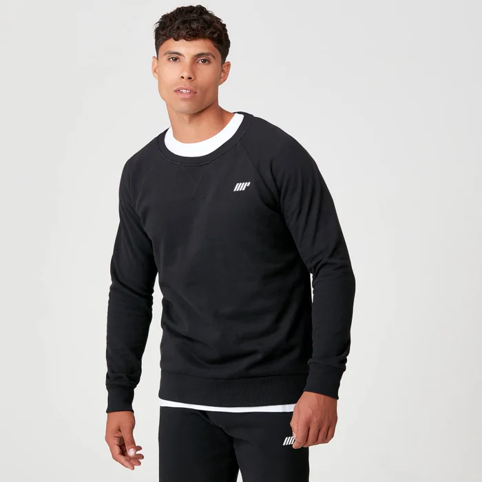 Myprotein Tru-Fit Crew Neck Sweatshirt - Black