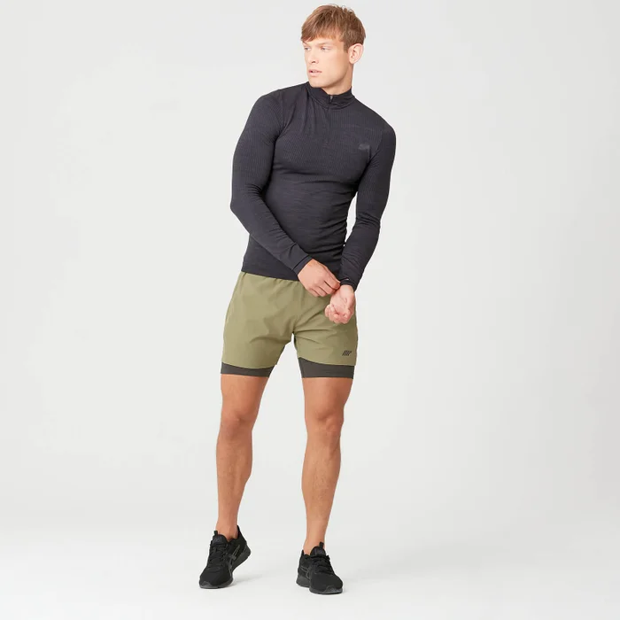 MP Sculpt Seamless 1/4 Zip Top - Petrol Blue