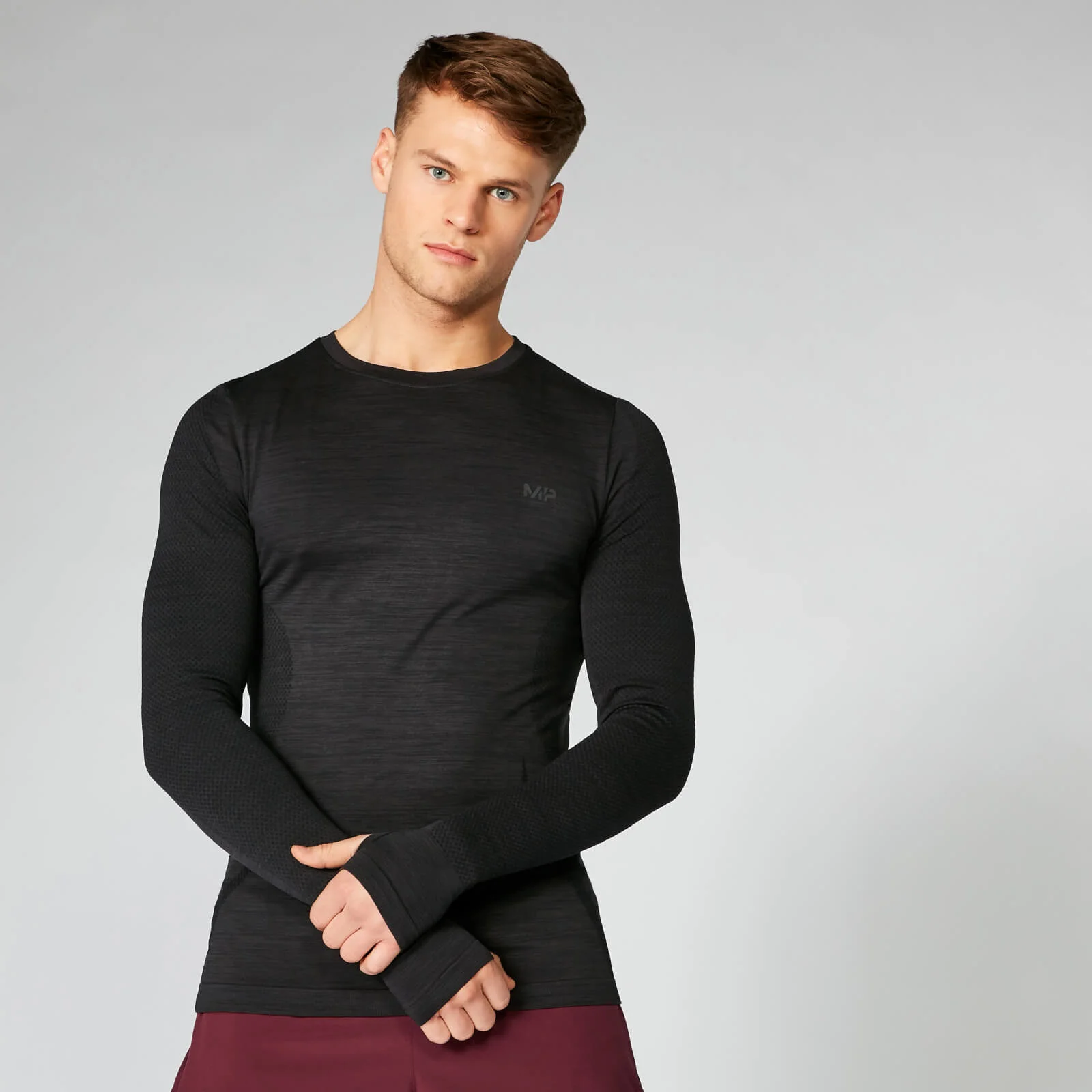 MP Sculpt Seamless Long Sleeve T-Shirt - Slate - XS Image 1