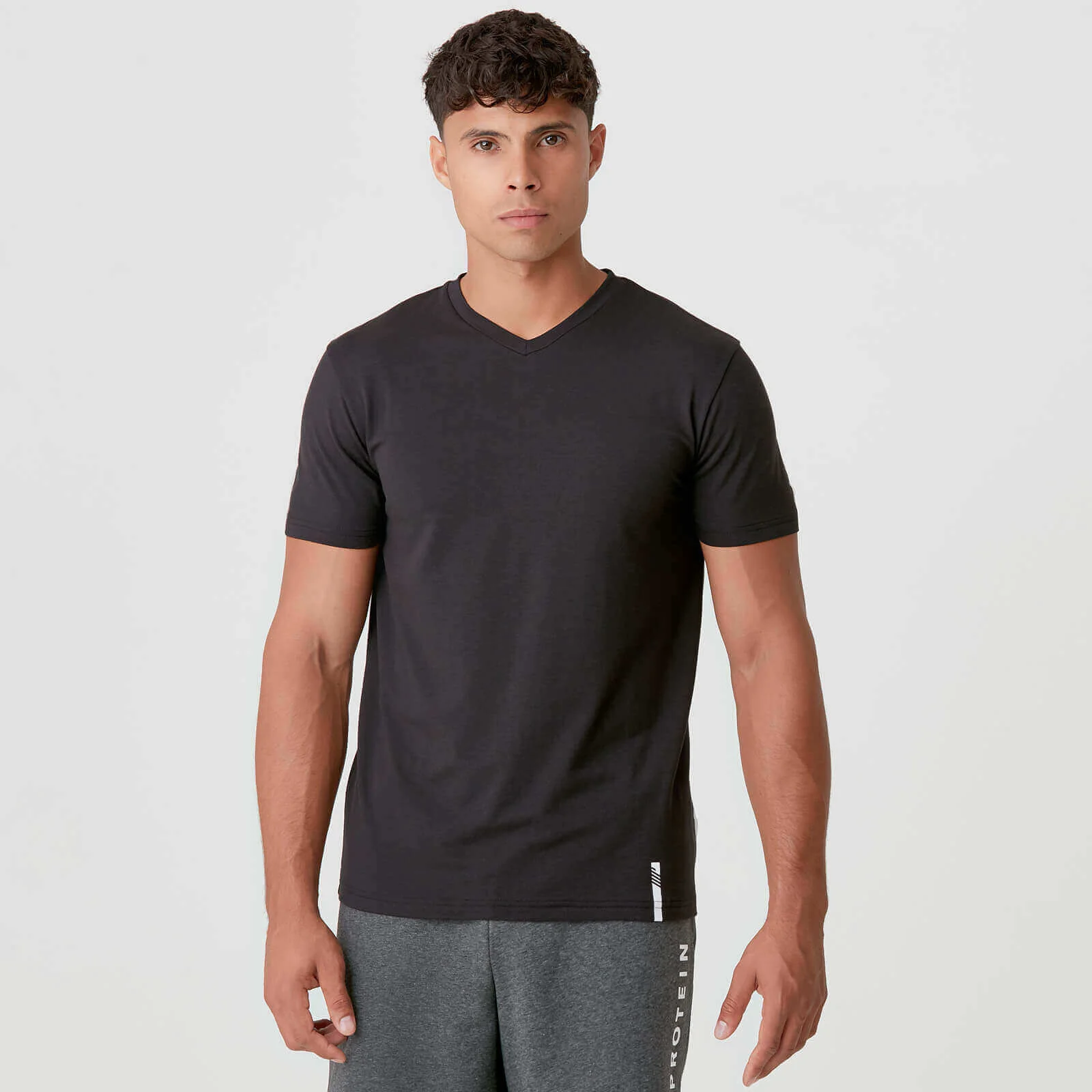 Myprotein Luxe Classic V-Neck T-Shirt - Black - XS Image 1