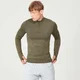 MP Men's Seamless 1/4 Zip Top - Light Olive