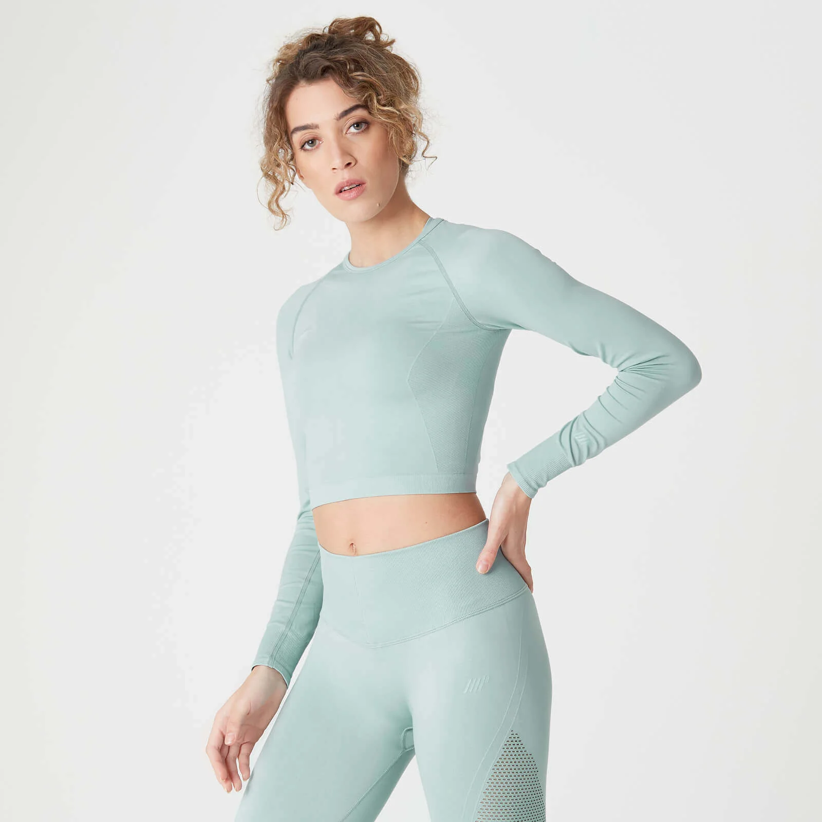 MP Shape Seamless Crop Top Seafoam - XS Image 1