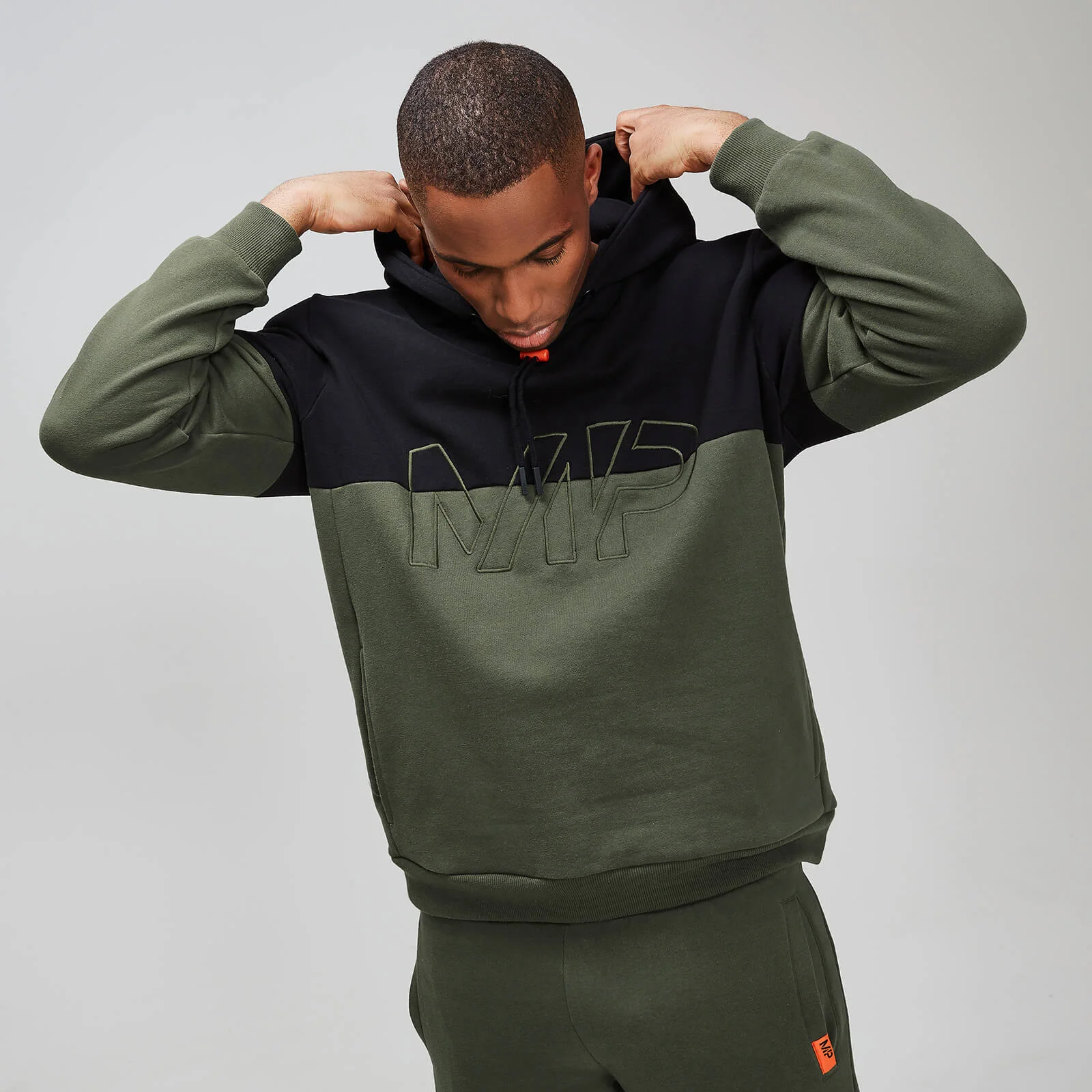 MP Rest Day Men's Split Overhead Hoodie - Army Green - XS Image 1