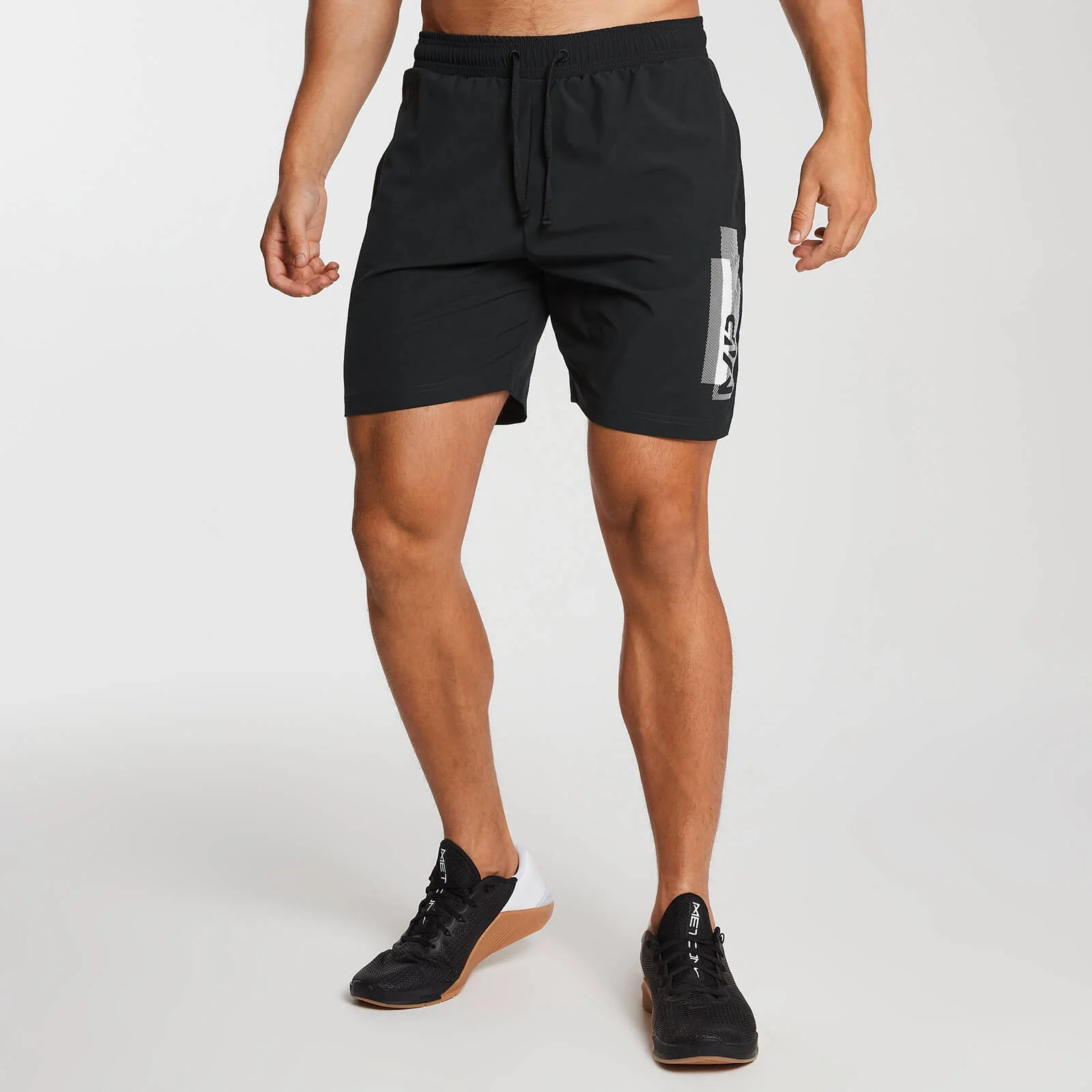 Men's Printed Training Shorts - Black - XS Image 1
