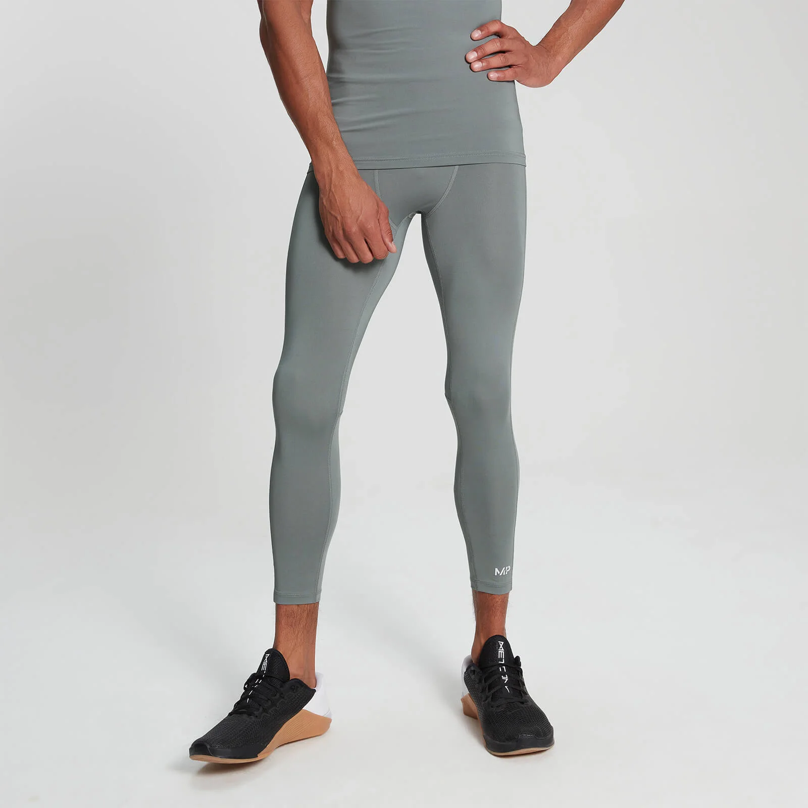 MP Men's Training 3/4 Baselayer Leggings - Storm - XS Image 1