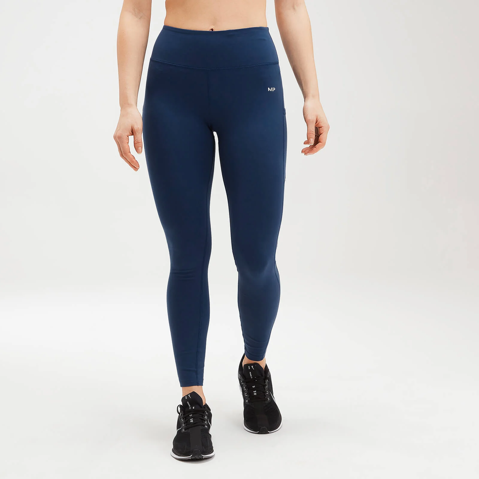 MP Women's Power Mesh Leggings - Dark Blue - S Image 1