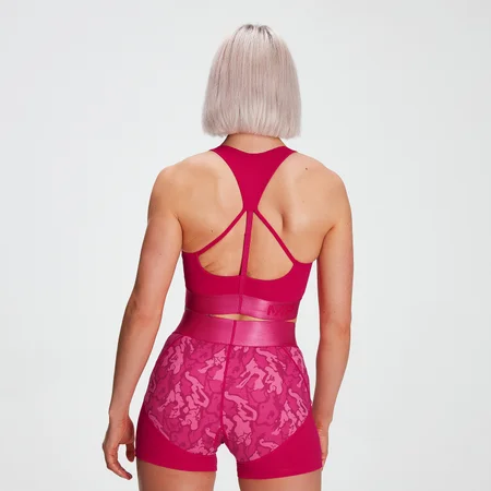 MP Women's Adapt Textured Sports Bra- Virtual Pink