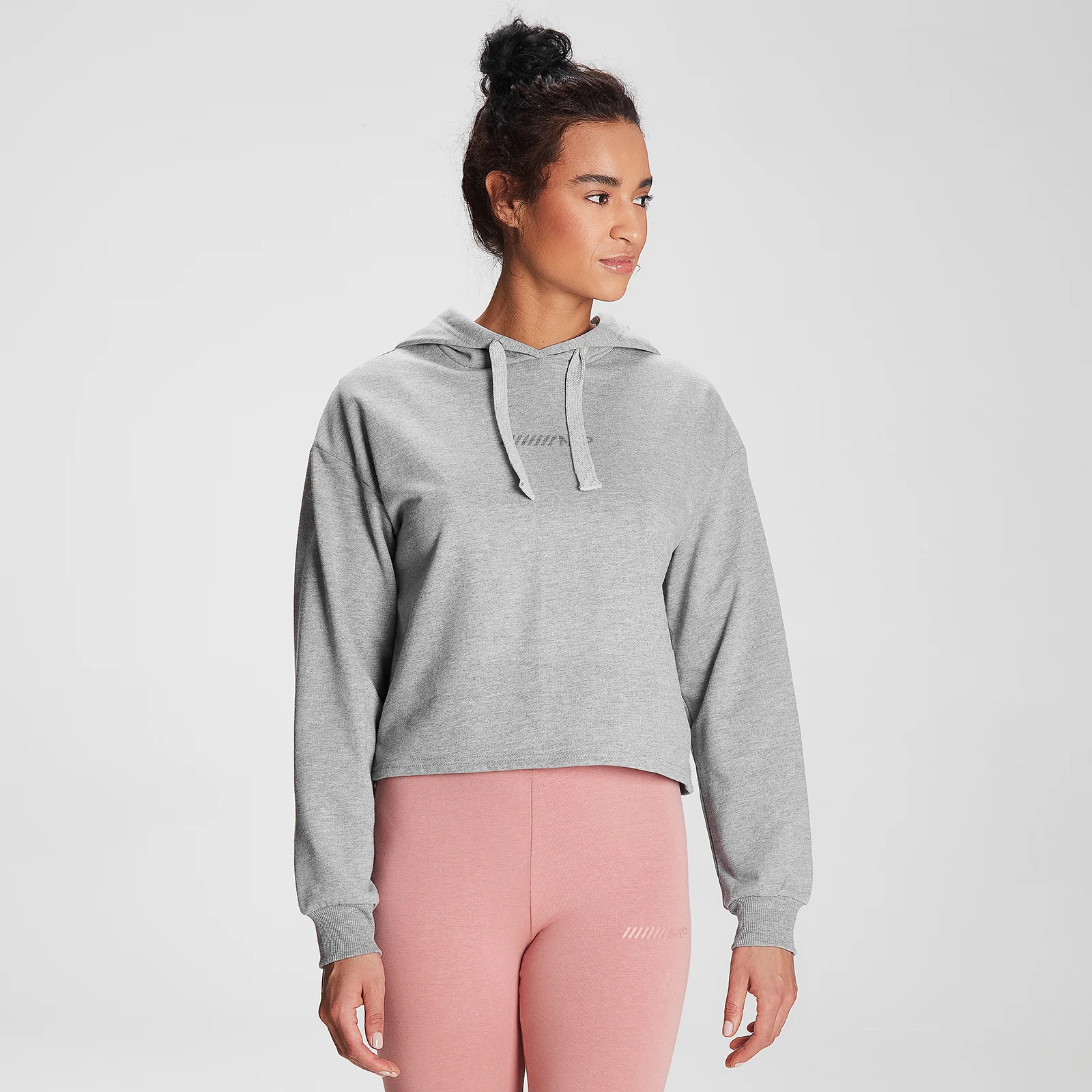 MP Women's Tonal Graphic Hoodie - Grey Marl - XXS Image 1
