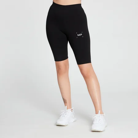 MP Women's Central Graphic Cycling Shorts - Black