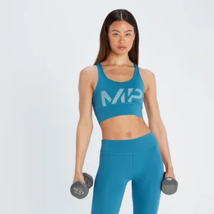 MP Women's Printed Training Bra - Pilot Blue - Size XS