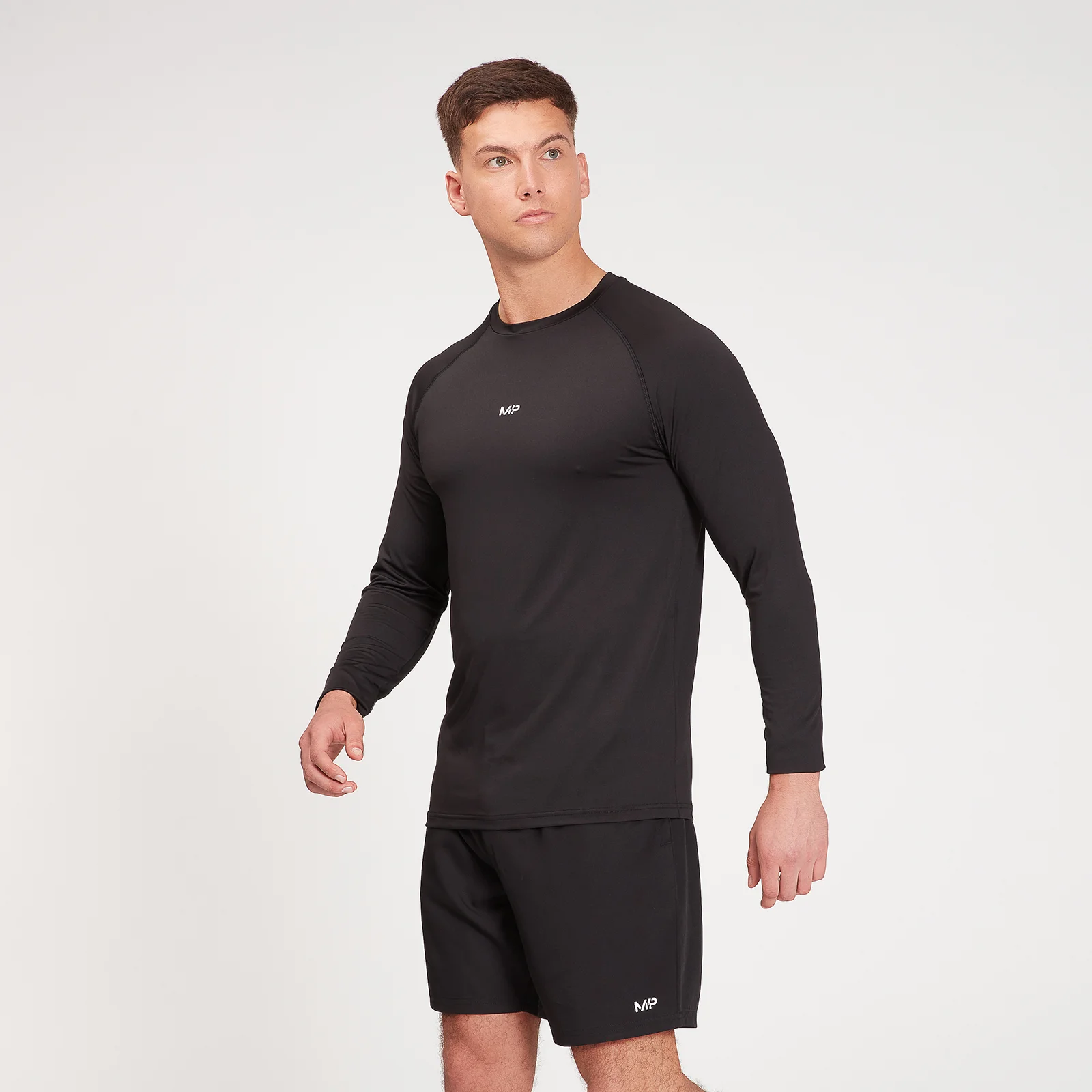 MP Men's Fade Graphic Training Long Sleeve Top - Black - XXS Image 1
