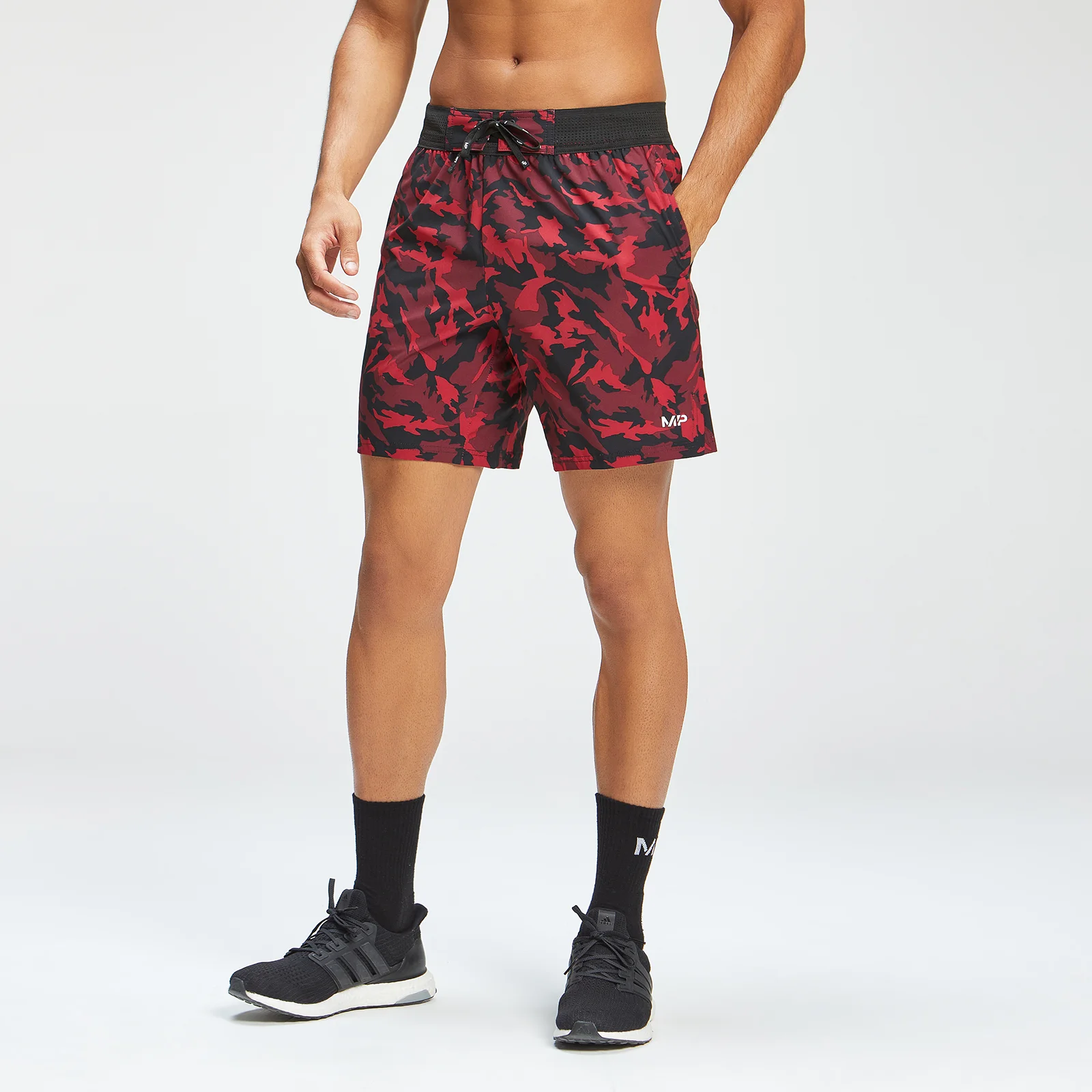 MP Men's Adapt 360 Short - Red Camo - XXS Image 1