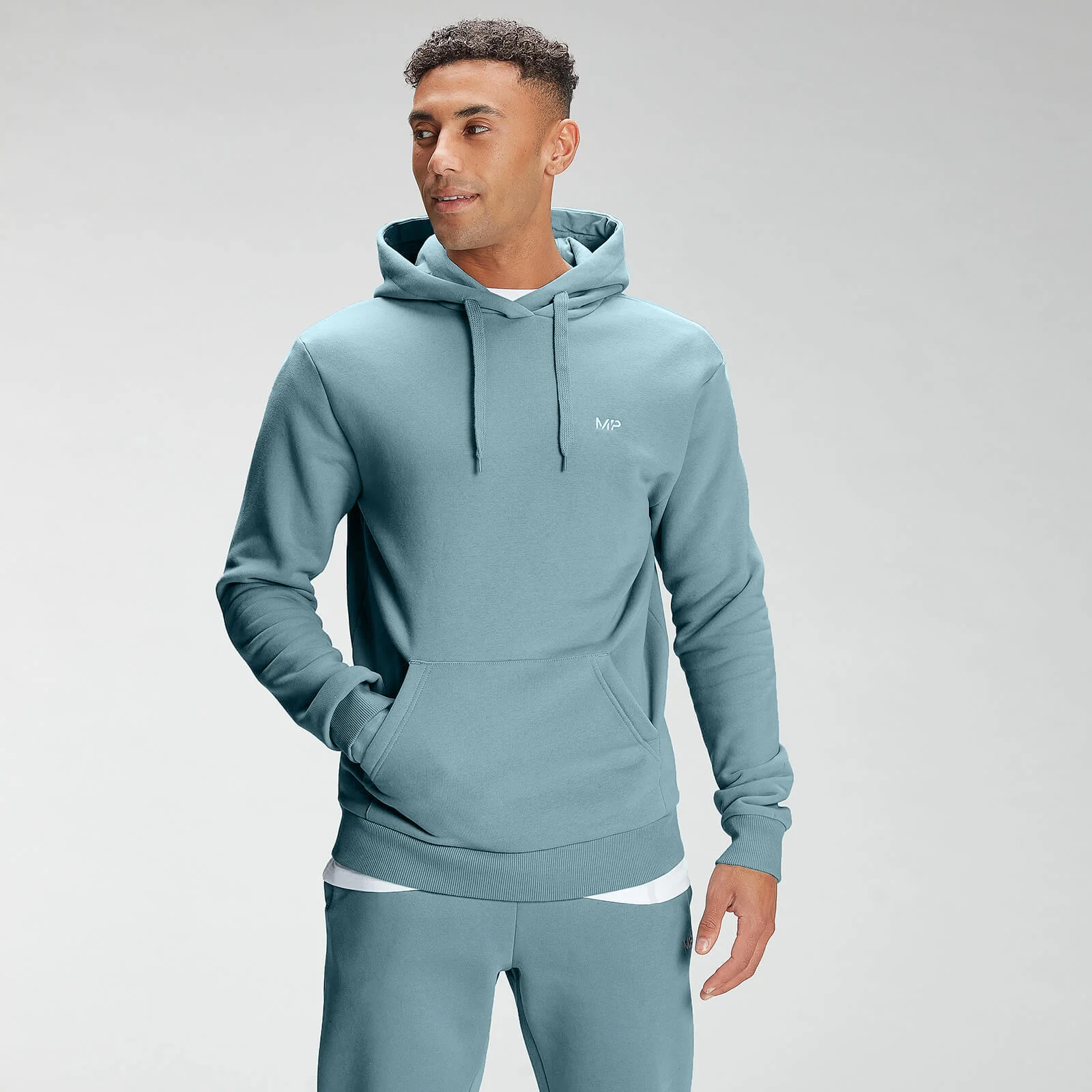 MP Men's Rest Day Hoodie - Ice Blue - XXS Image 1