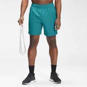MP Men's Repeat Mark Graphic Training Shorts | Teal | MP - Size XS