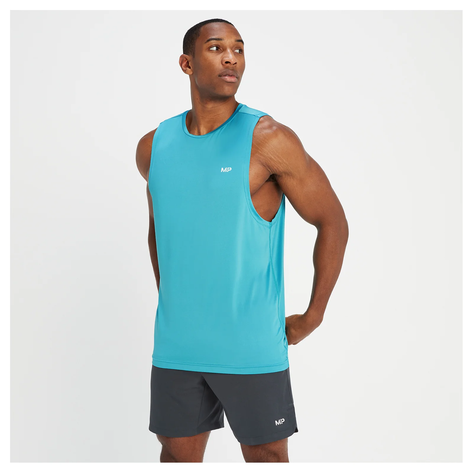 MP Men's Training Tank Top - Aqua - XXS Image 1