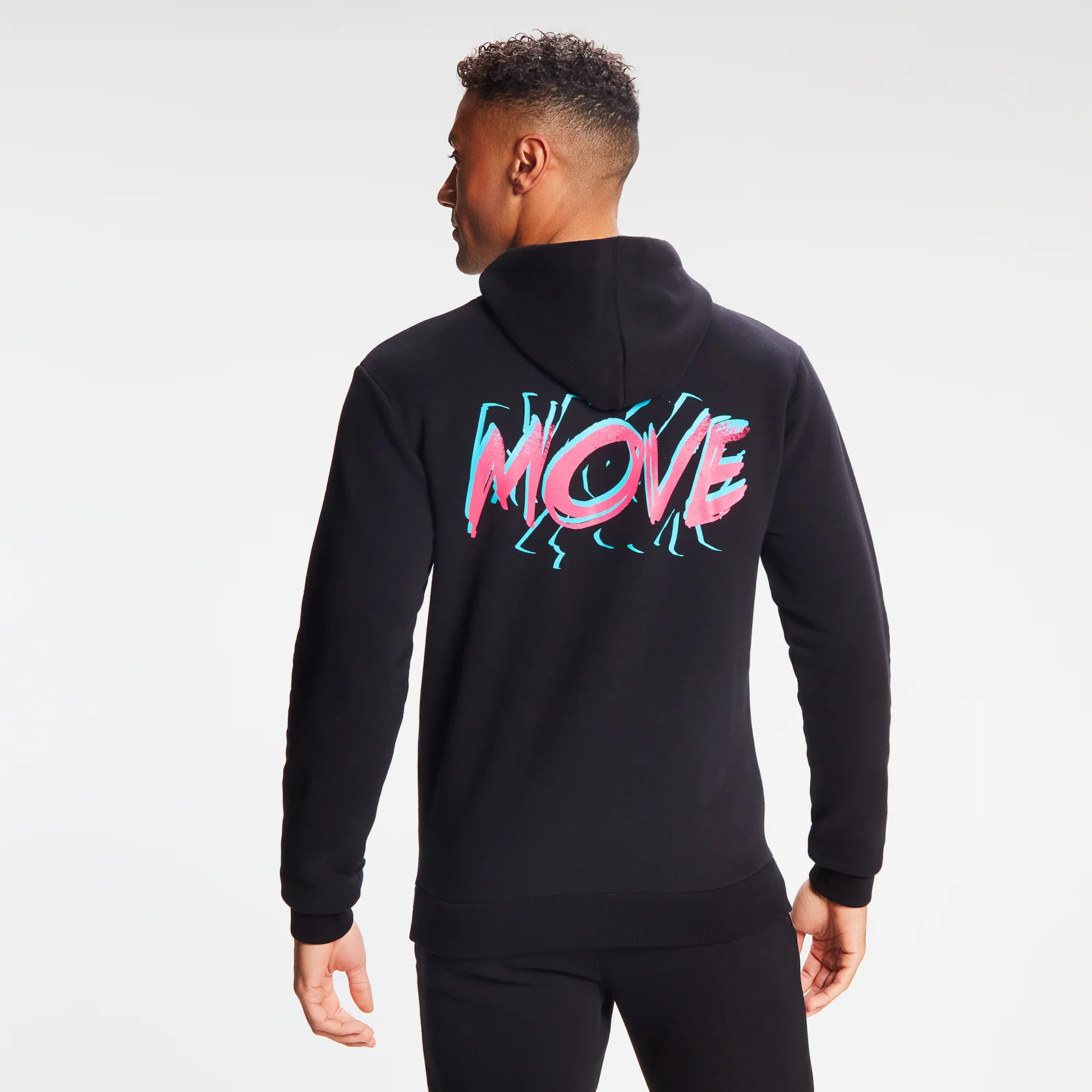 MP Men's Retro Move Hoodie - Black - XXS Image 1