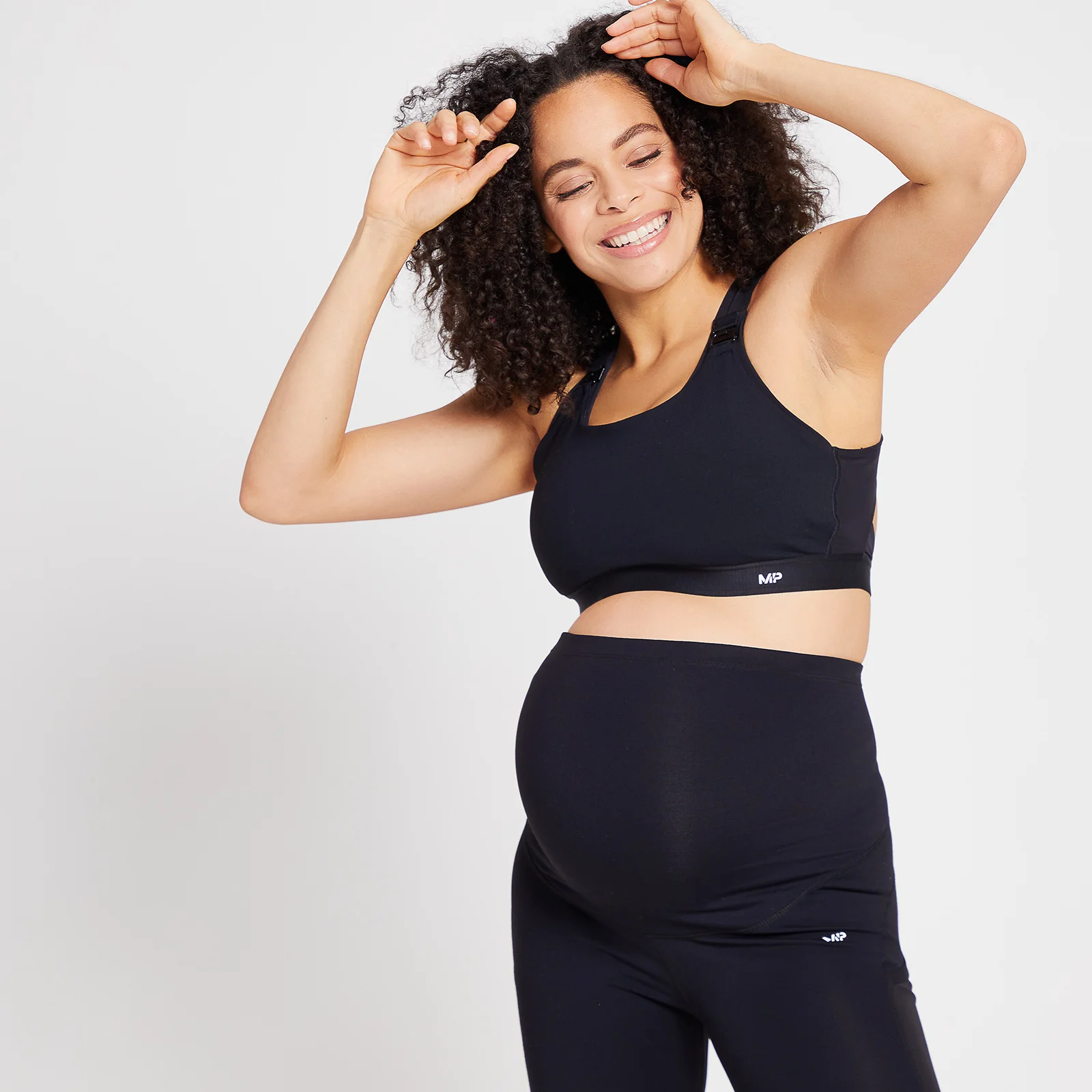 MP Women's Power Maternity/Nursing Sports Bra - Black - XXS Image 1