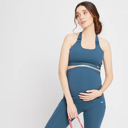 MP Women's Power Maternity/Nursing Sports Bra - Dust Blue