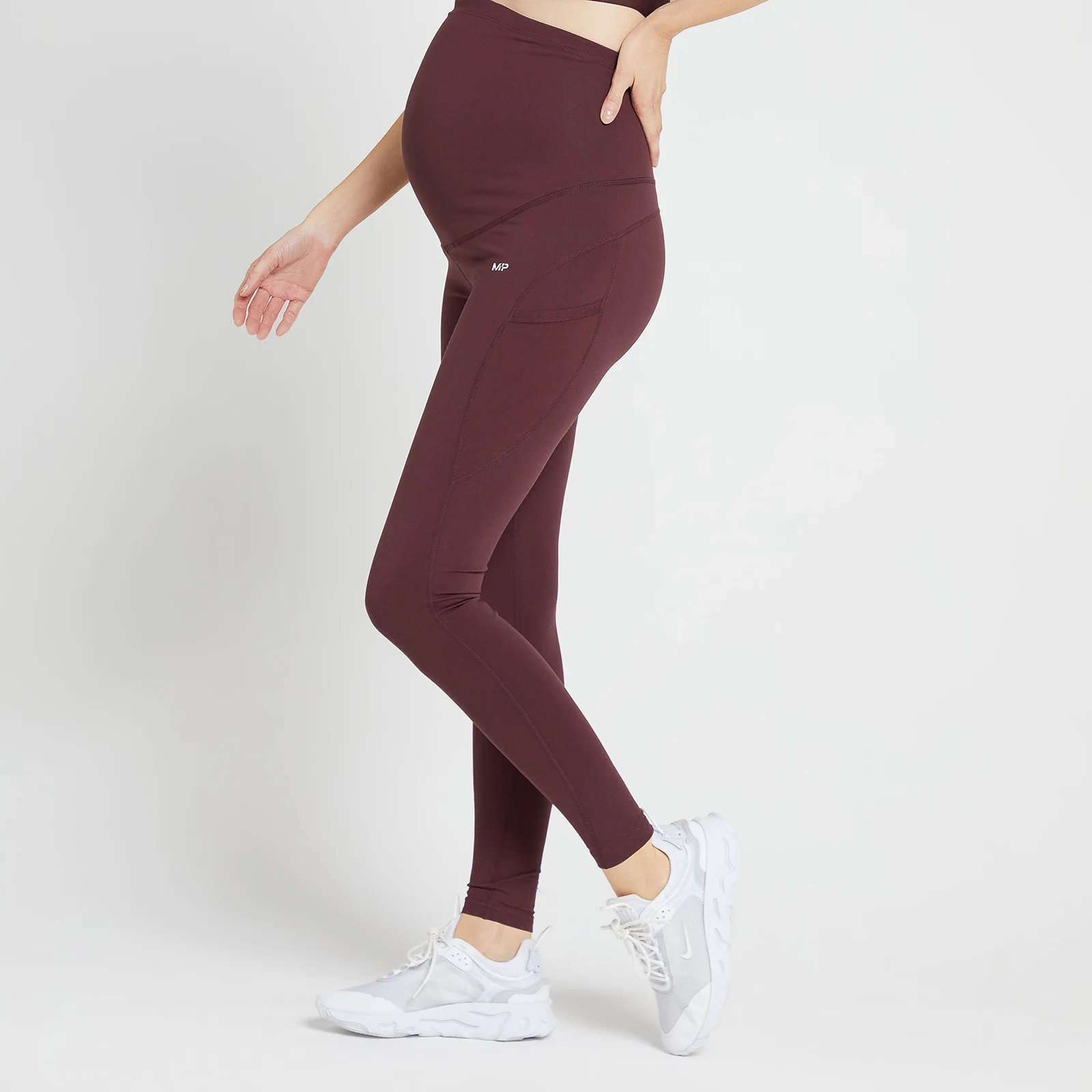 MP Women's Power Maternity Leggings - Port - XS Image 1