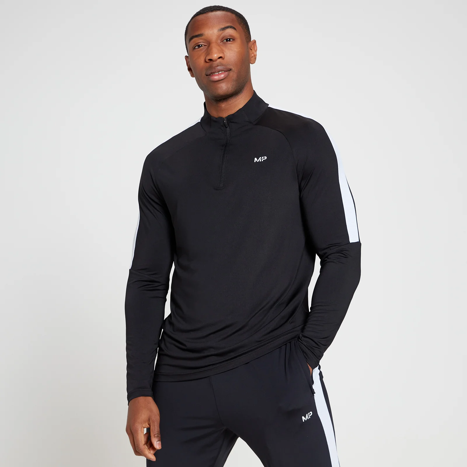 MP Men's Tempo 1/4 Zip Top - Black - XXS Image 1