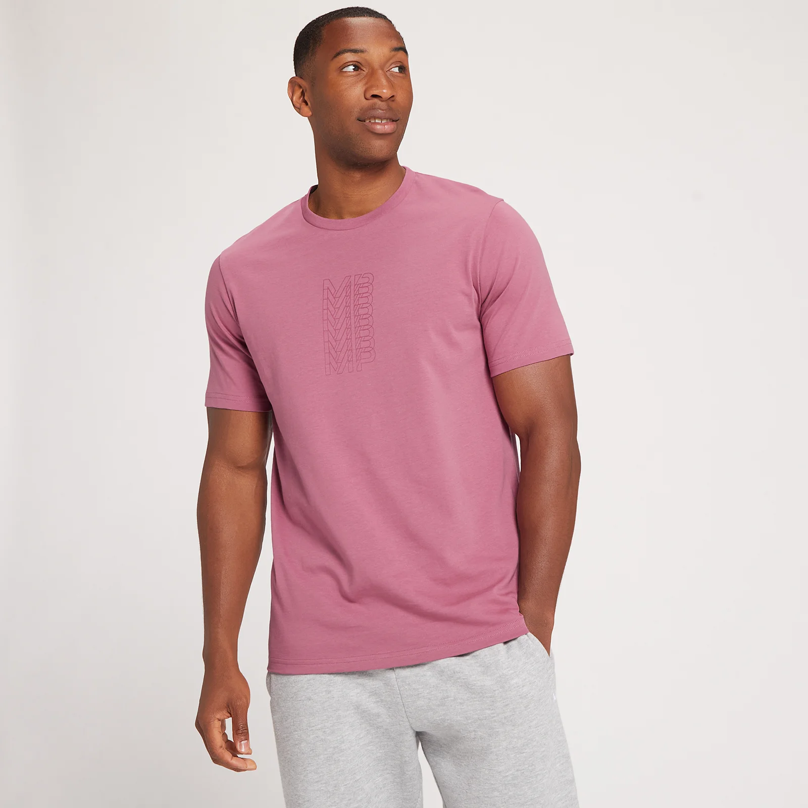 MP Men's Repeat MP Graphic Short Sleeve T-Shirt - Mauve - XXS Image 1