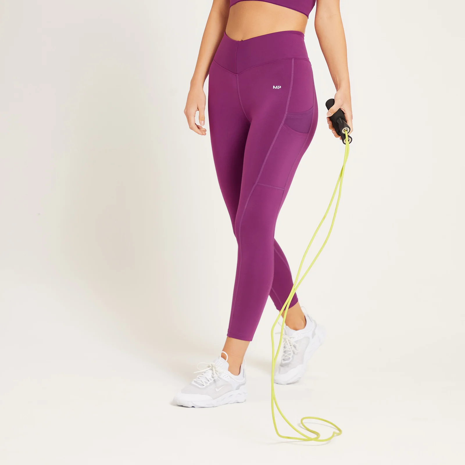 MP Women's Tempo 7/8 Leggings  - Purple - XXS Image 1