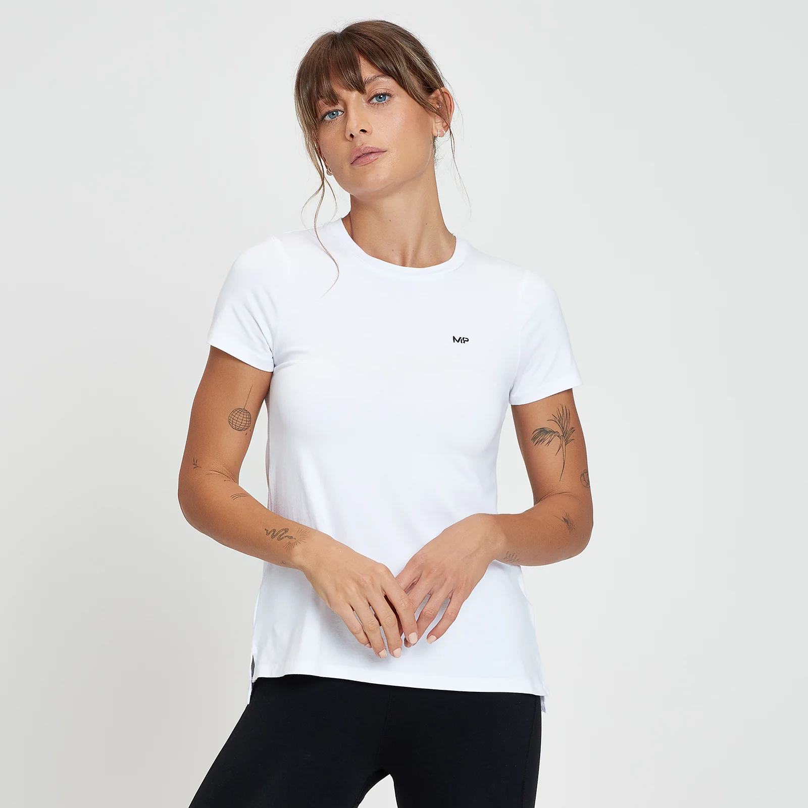 MP Women's Composure Longline Short Sleeve Top - White - XXS Image 1