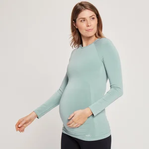 MP Women's Maternity Seamless Long Sleeve T-Shirt - Ice Blue - Size XS