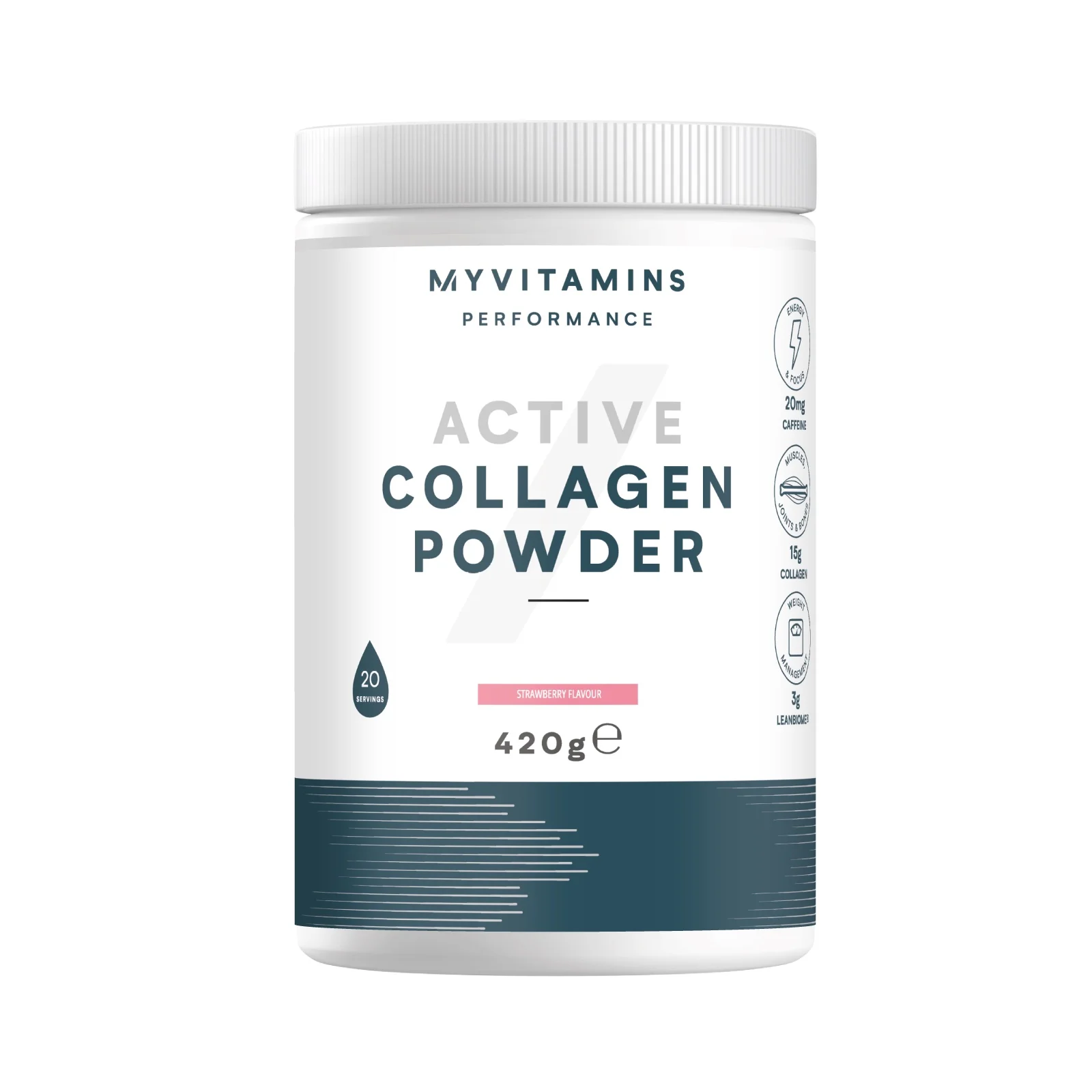Myvitamins Active Collagen - 20servings - полуничний Image 1
