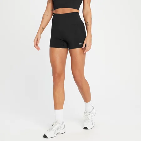 MP Women's Tempo Tonal Seamless Booty Shorts - Black