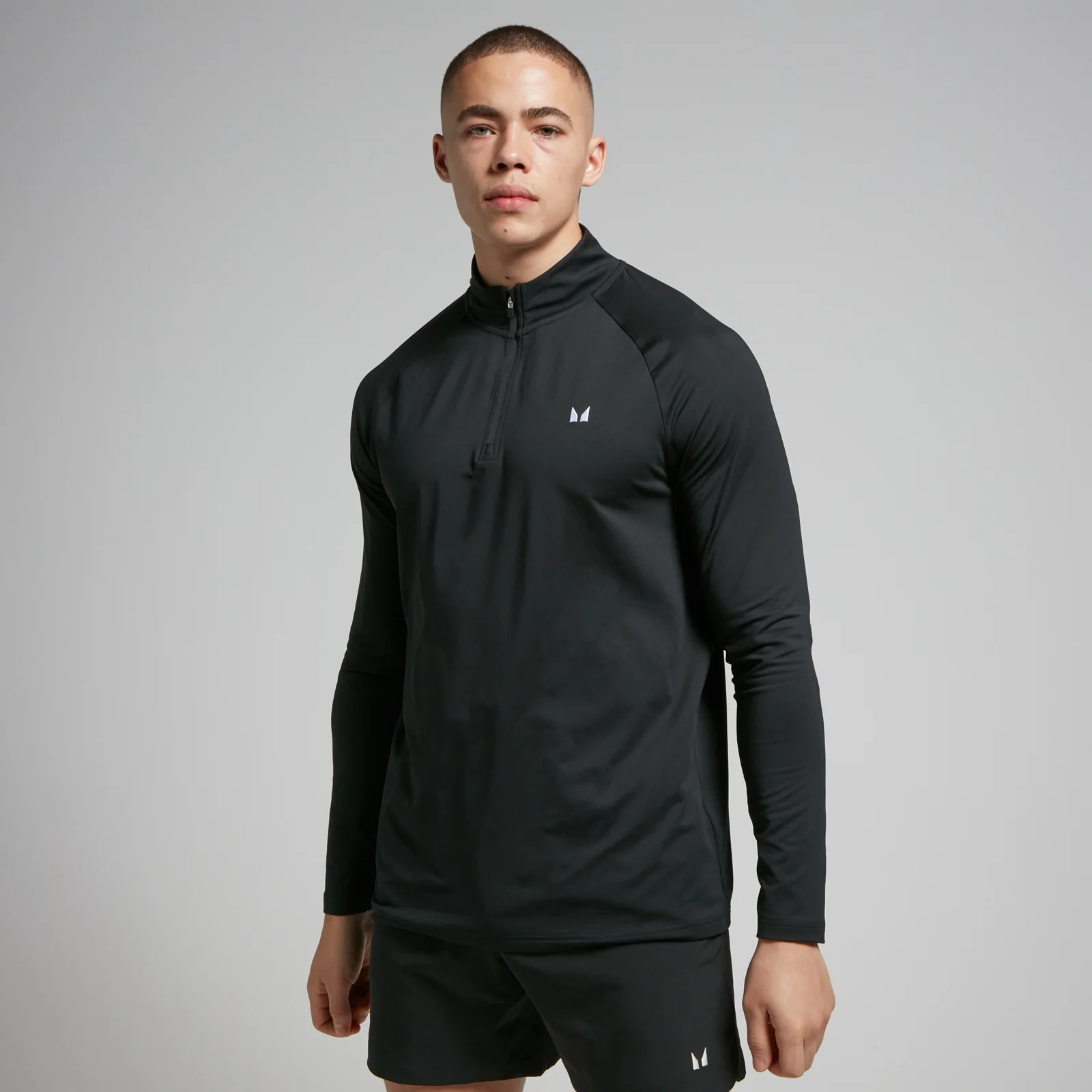 MP Men's Training 1/4 Zip - Black - XXS Image 1