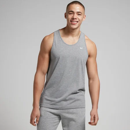 MP Men's Cotton Vest - Grey Marl