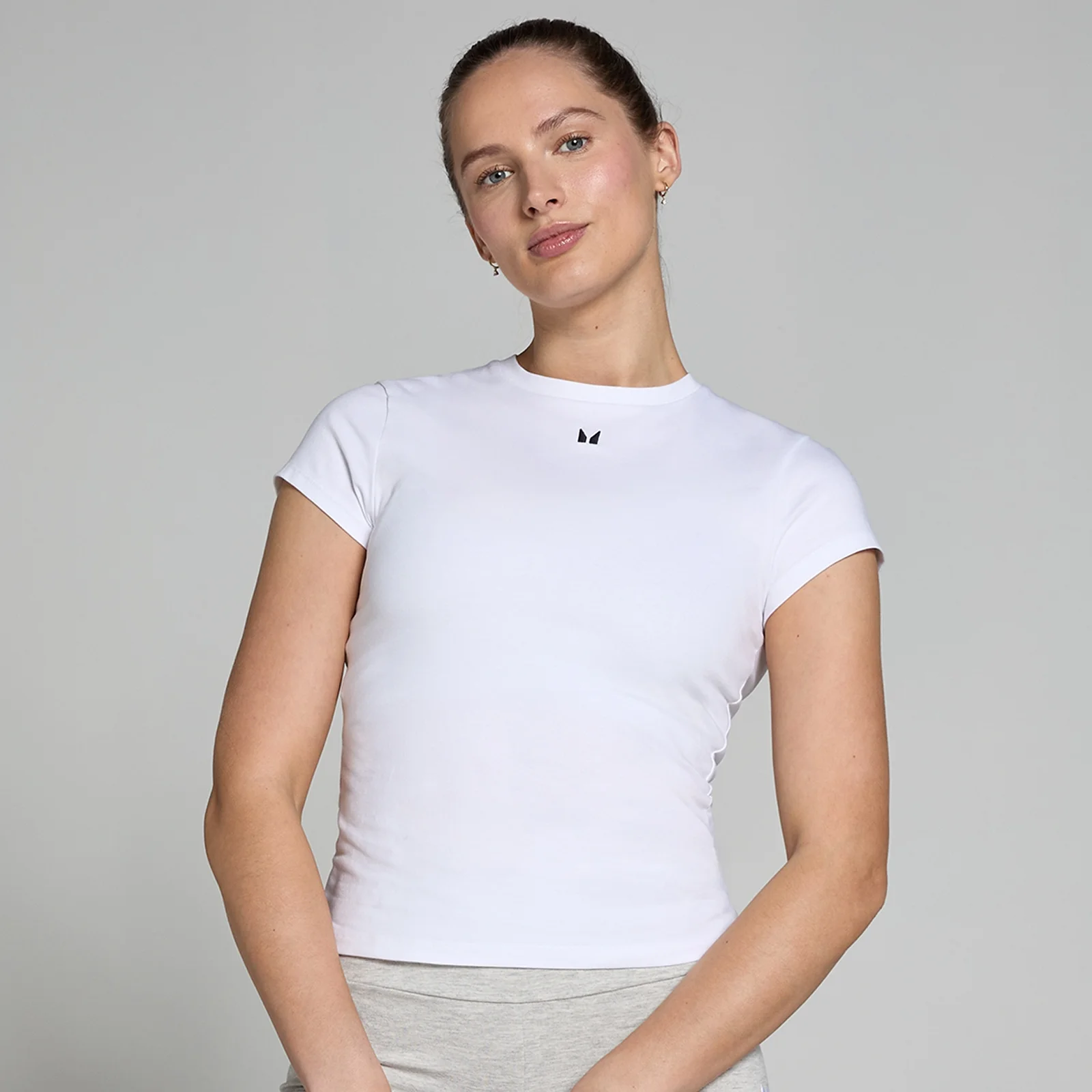 MP Women's Basic Body Fit Short Sleeve T-Shirt - White - XXS Image 1