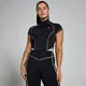 MP Women's Tempo Contrast Piping 1/4 Zip Top - Black