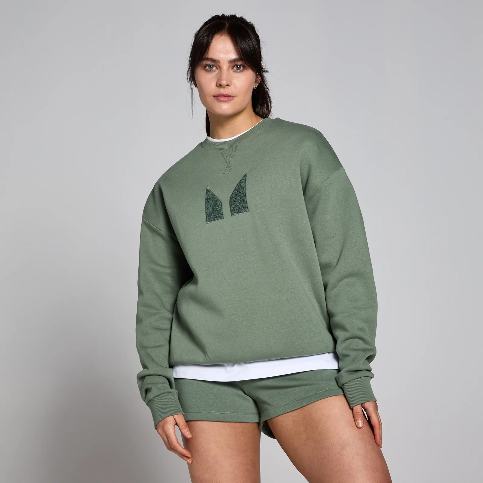 MP Women's Tempo Oversized Sweatshirt - Moss Green - S Image 1