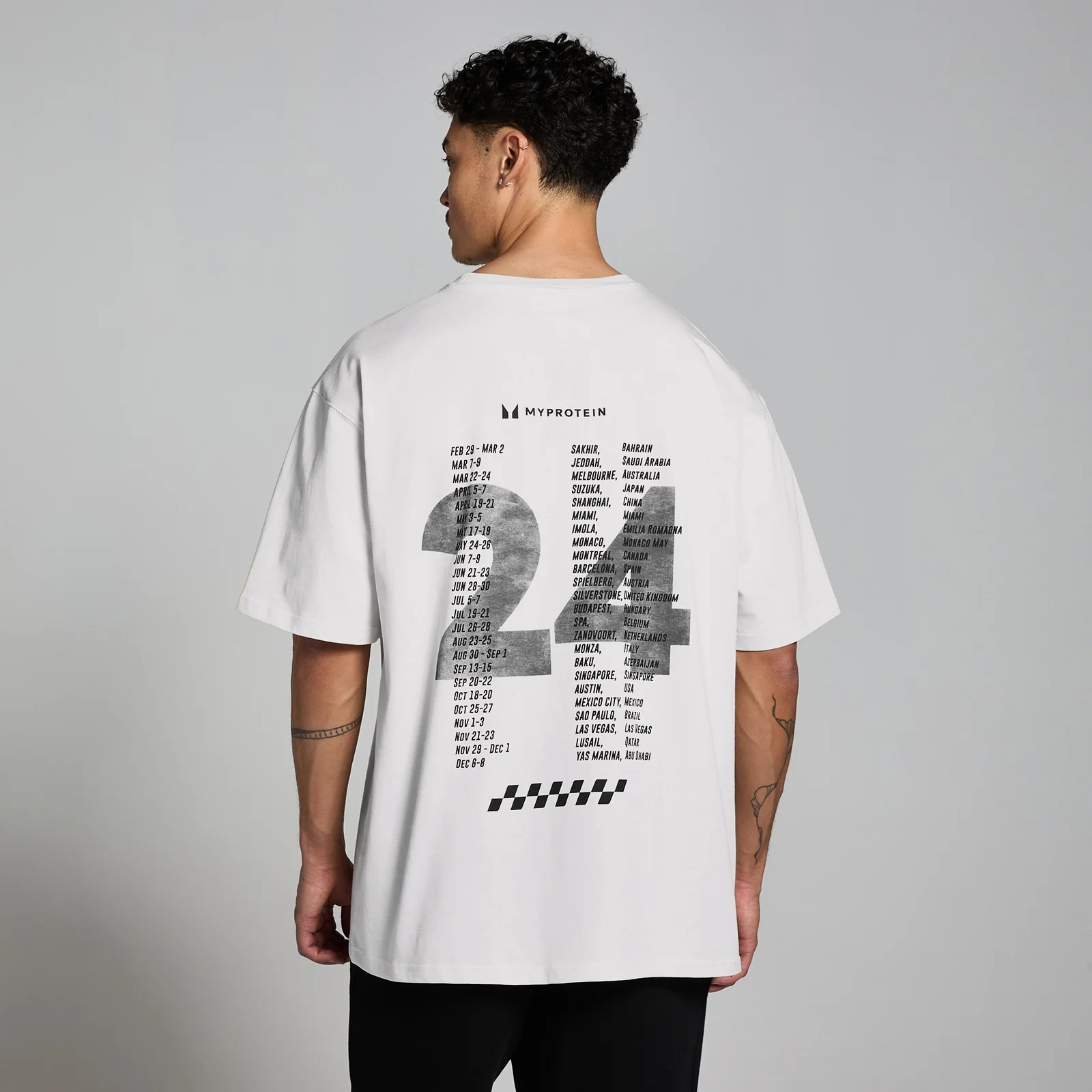 MP Race Day Graphic T-Shirt - Natural Cream - XXS-XS Image 1