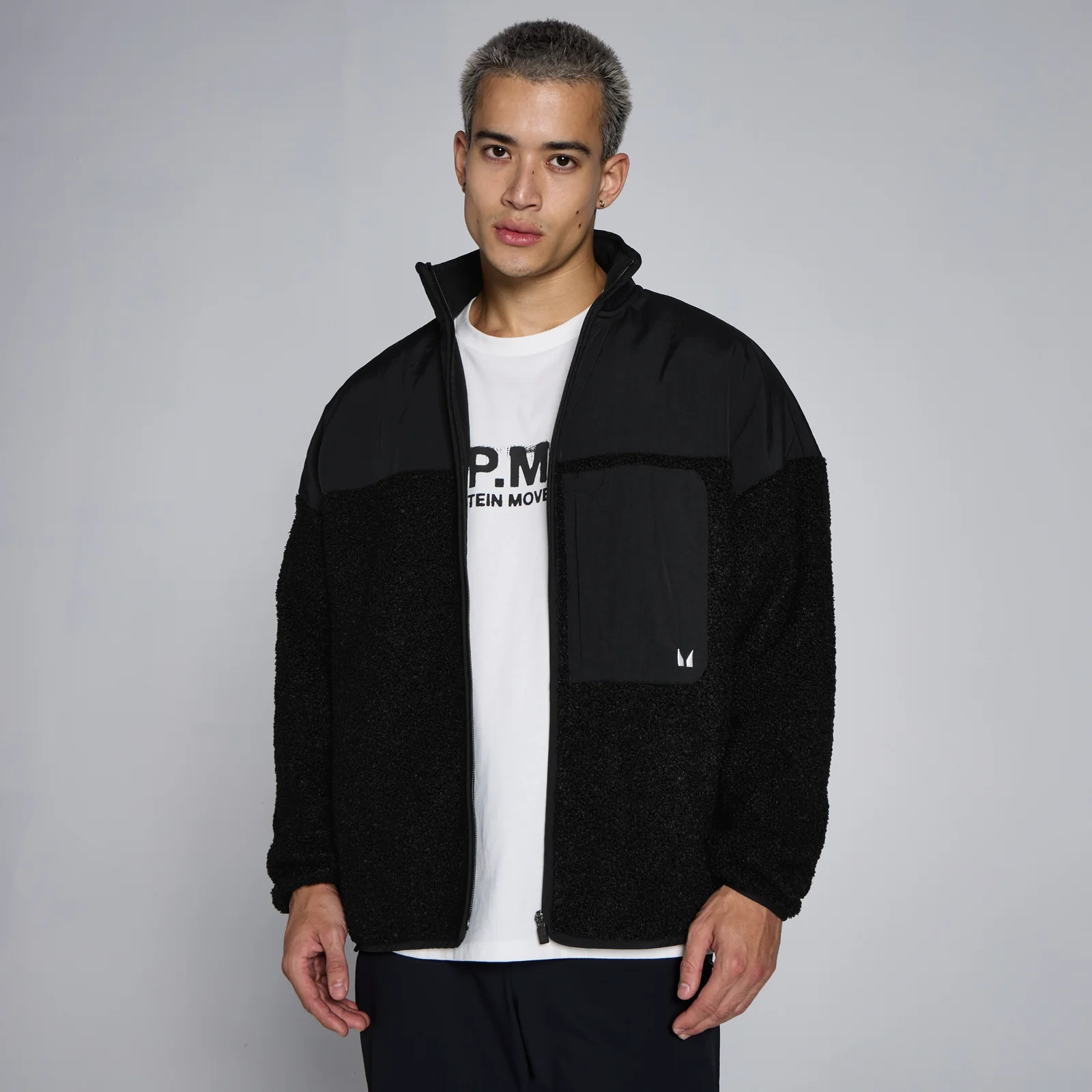 MP Men's Hybrid Fleece - Black - XXL Image 1