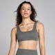 MP Women's Waffle Seamless Bra - Gun Metal
