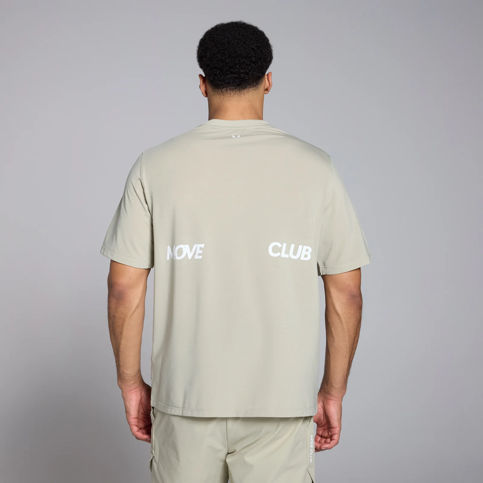 MP Men's Tempo Graphic Oversized T-Shirt - Salt Grey - S Image 1