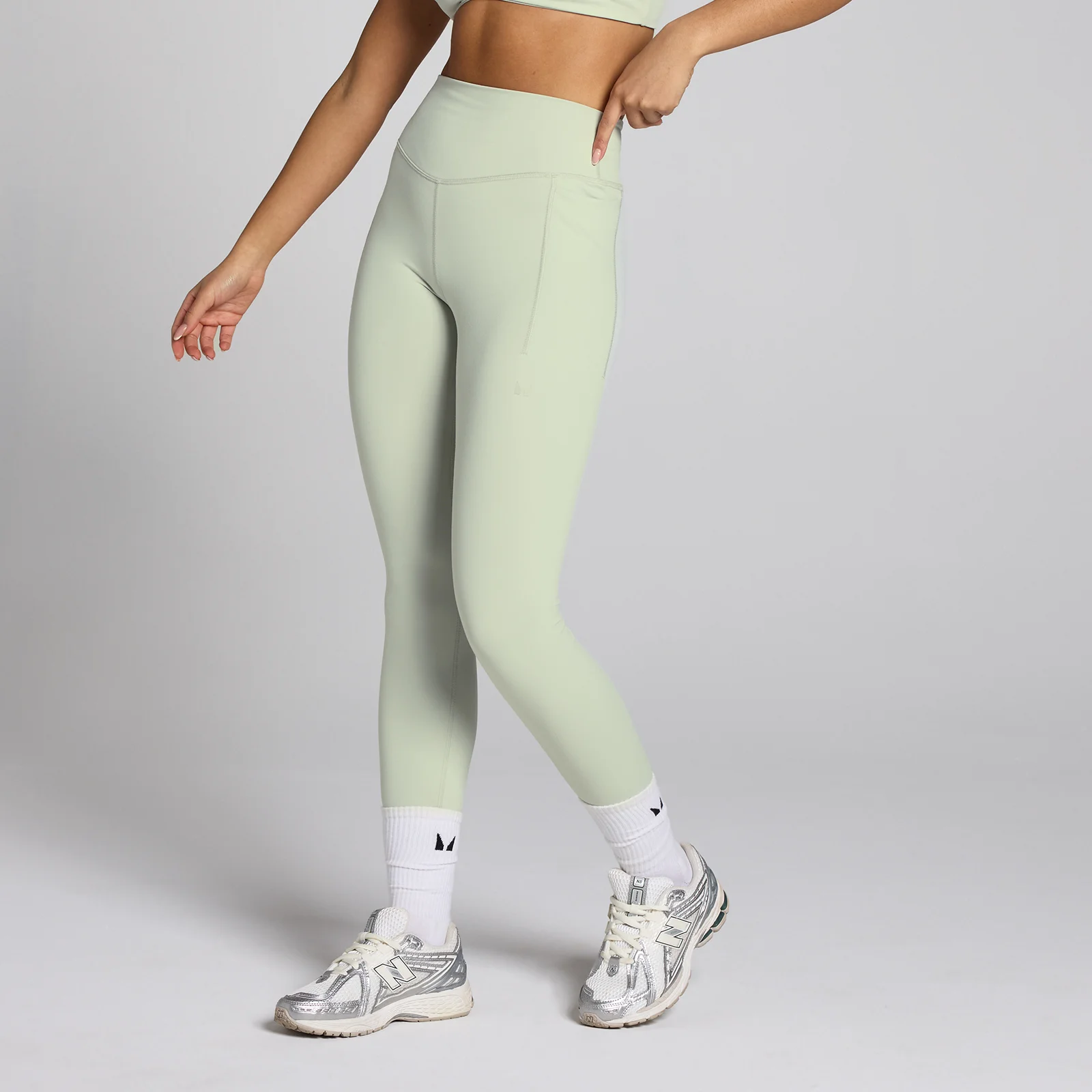 MP Women's Lifestyle Training Leggings - Mineral Green - XL Image 1