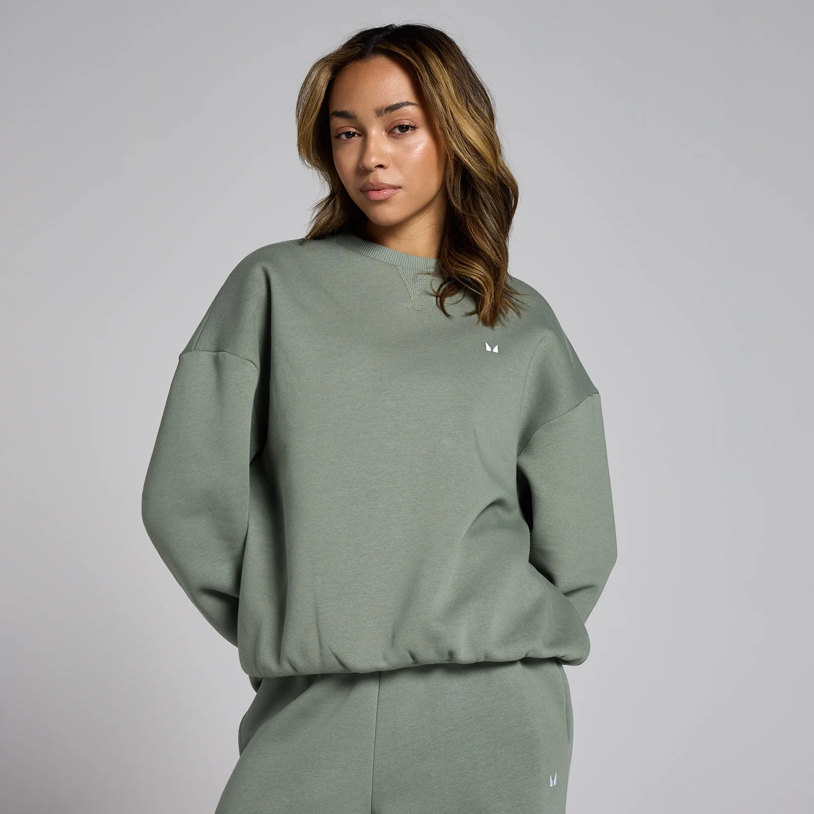 MP Women's Basics Oversized Sweatshirt - Moss Green - XXL Image 1