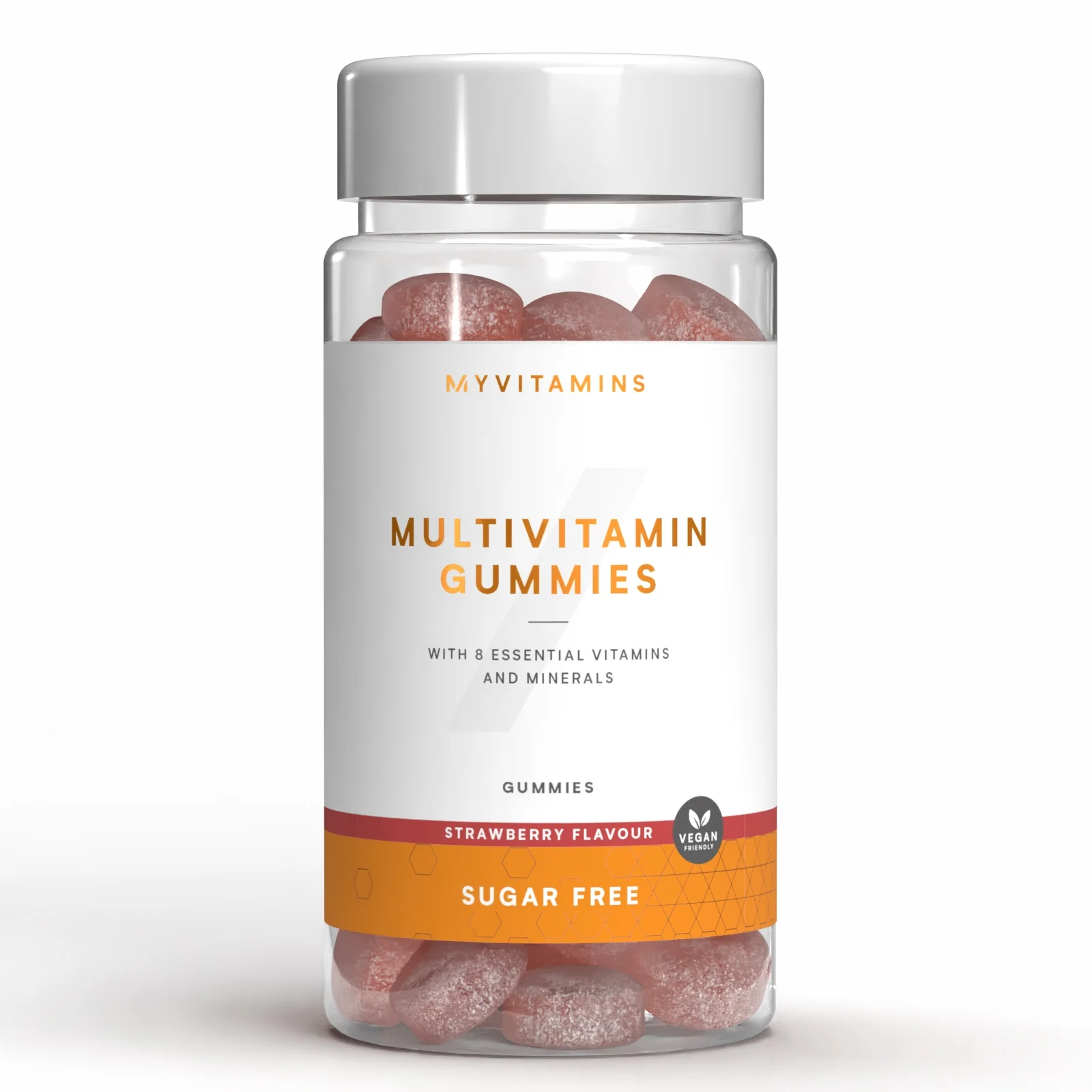 Myvitamins Multivitamin Gummies - 60gummies - Sugar Free Strawberry Image 1