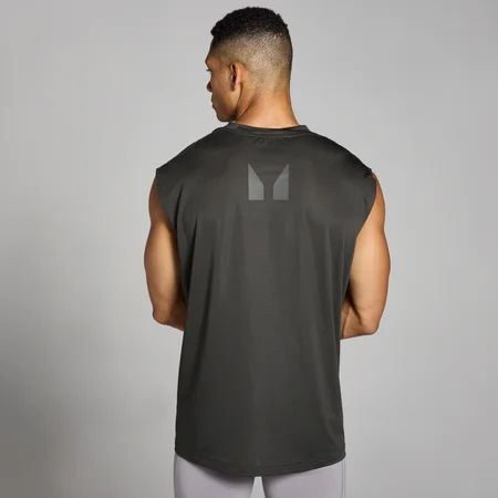 MP Men's Tempo Hybrid Oversized Mesh Tank - Night Grey