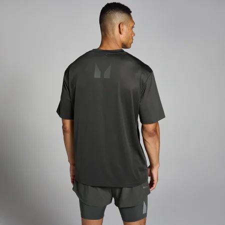 MP Men's Tempo Hybrid Oversized Mesh T-Shirt - Night Grey