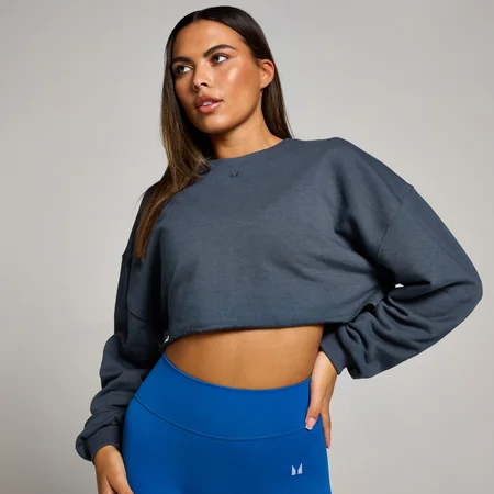 MP Women's Tempo Slouchy Cropped Sweatshirt - Midnight