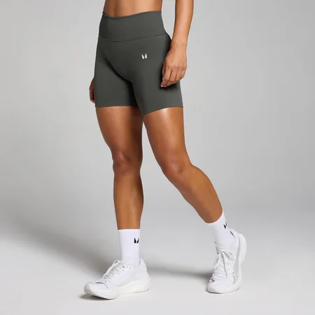 MP Women's Tempo Hybrid Mid-Rise Seamless Shorts - Night Grey