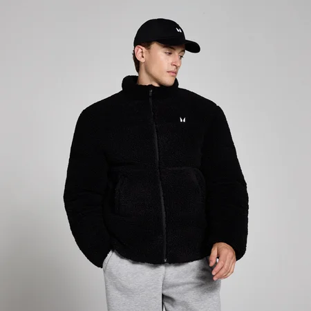 MP Men's Borg Puffer Jacket - Black