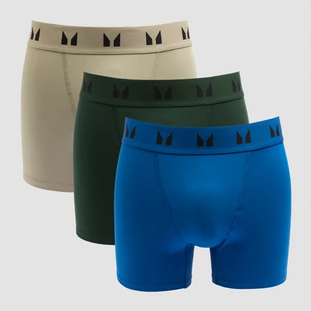 MP Men's Boxers (3 Pack) - Dark Emerald / Deep Sage / True Blue